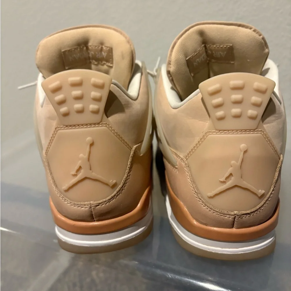Jordan Women's Sneakers in Tan and White - Picture 7 of 12